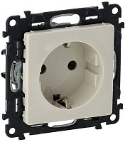 Розетка с заземлением без рамки Legrand Valena Life 1-м. слоновая кость картинка